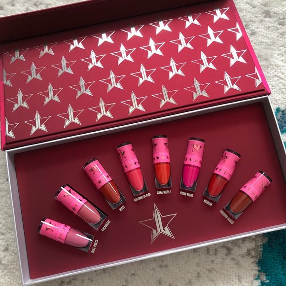 😍SALE!! NIB Jeffree Star Blood Sugar Mini Reds&Pinks!😍 - Picture 1 of 4